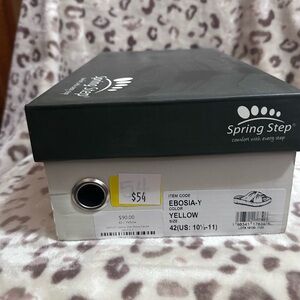 Spring Step Yellow Platform Sandals